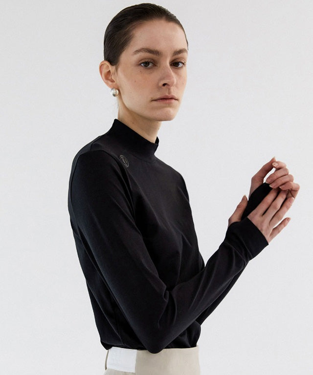 Anell Golf Slim Air Turtleneck - Black