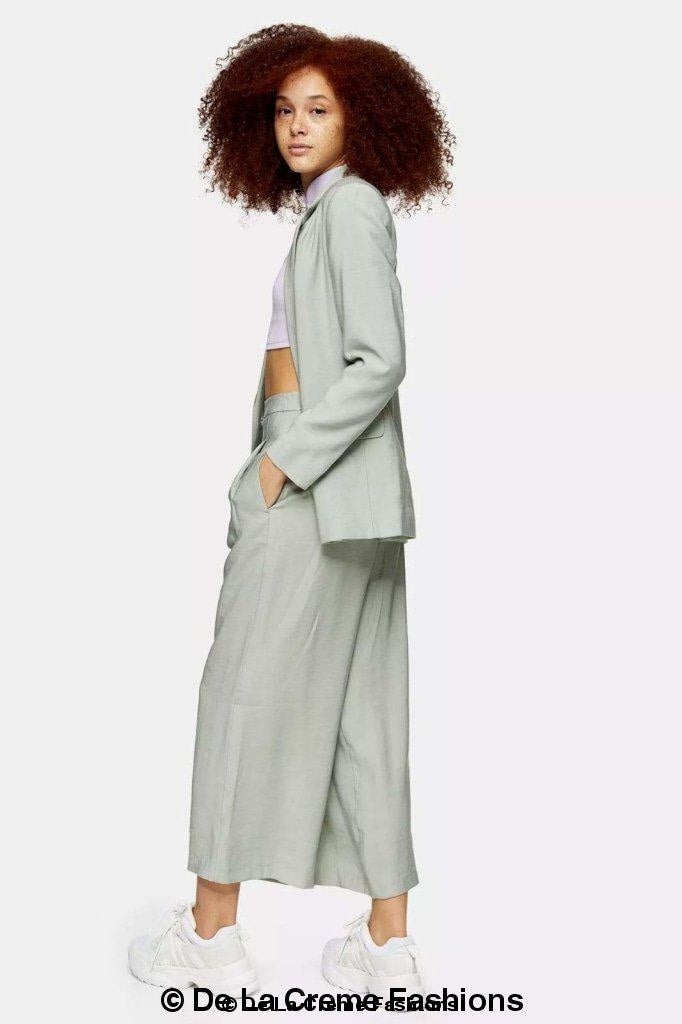 Topshop Womens Single Breasted Blazer & Trouser 2 Piece Suit