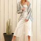 Women's Stripe Blazer in Blue White