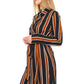 Multi Stripe Long Blazer