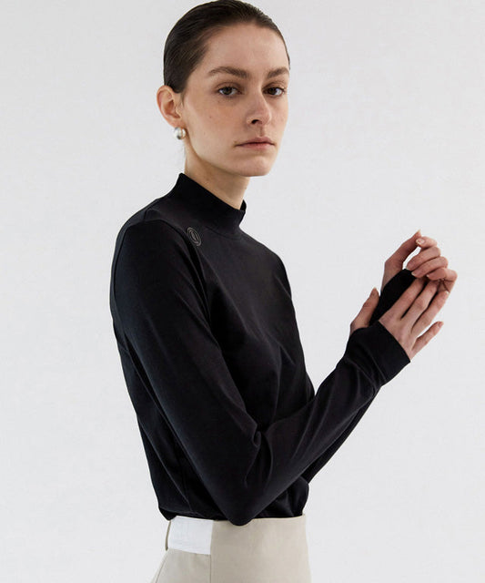 Anell Golf  Slim Air Turtleneck - Black