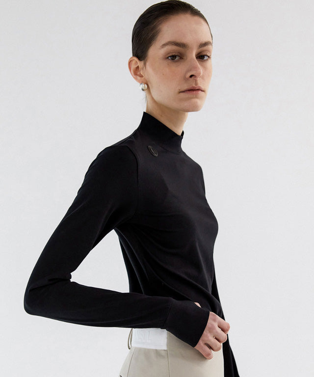 Anell Golf  Slim Air Turtleneck - Black
