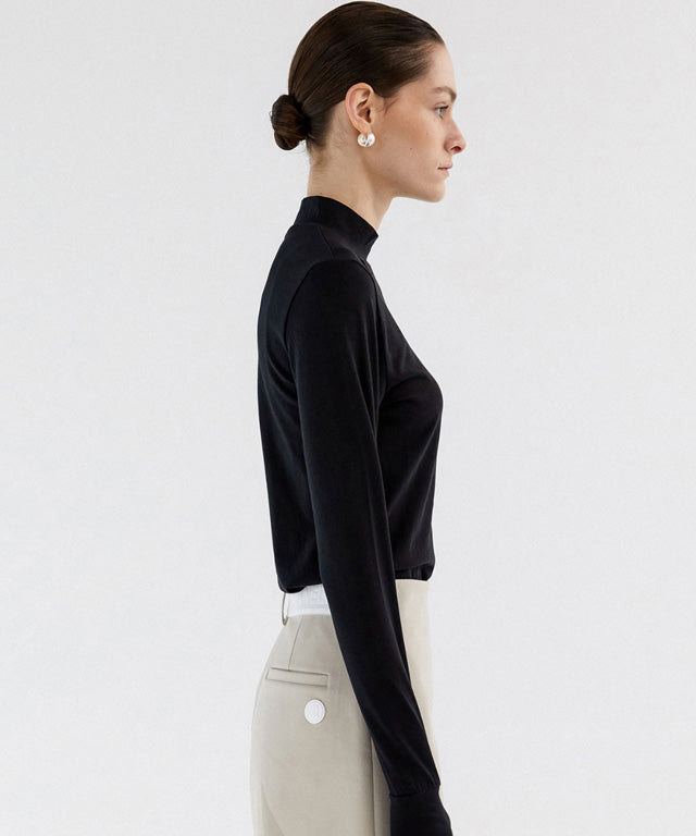 Anell Golf  Slim Air Turtleneck - Black
