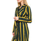 Multi Stripe Long Blazer