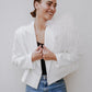 Lydia Ostrich Feather Blazer